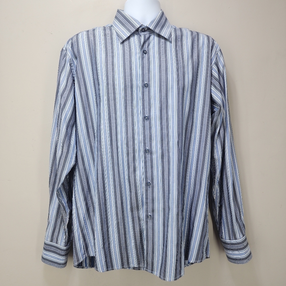 Luchiano Visconti Striped Cotton Shirt